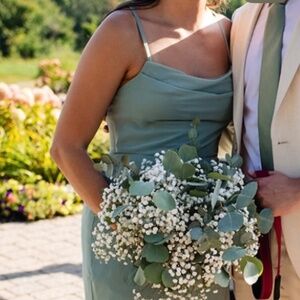 Azazie Maliya Matcha Dress